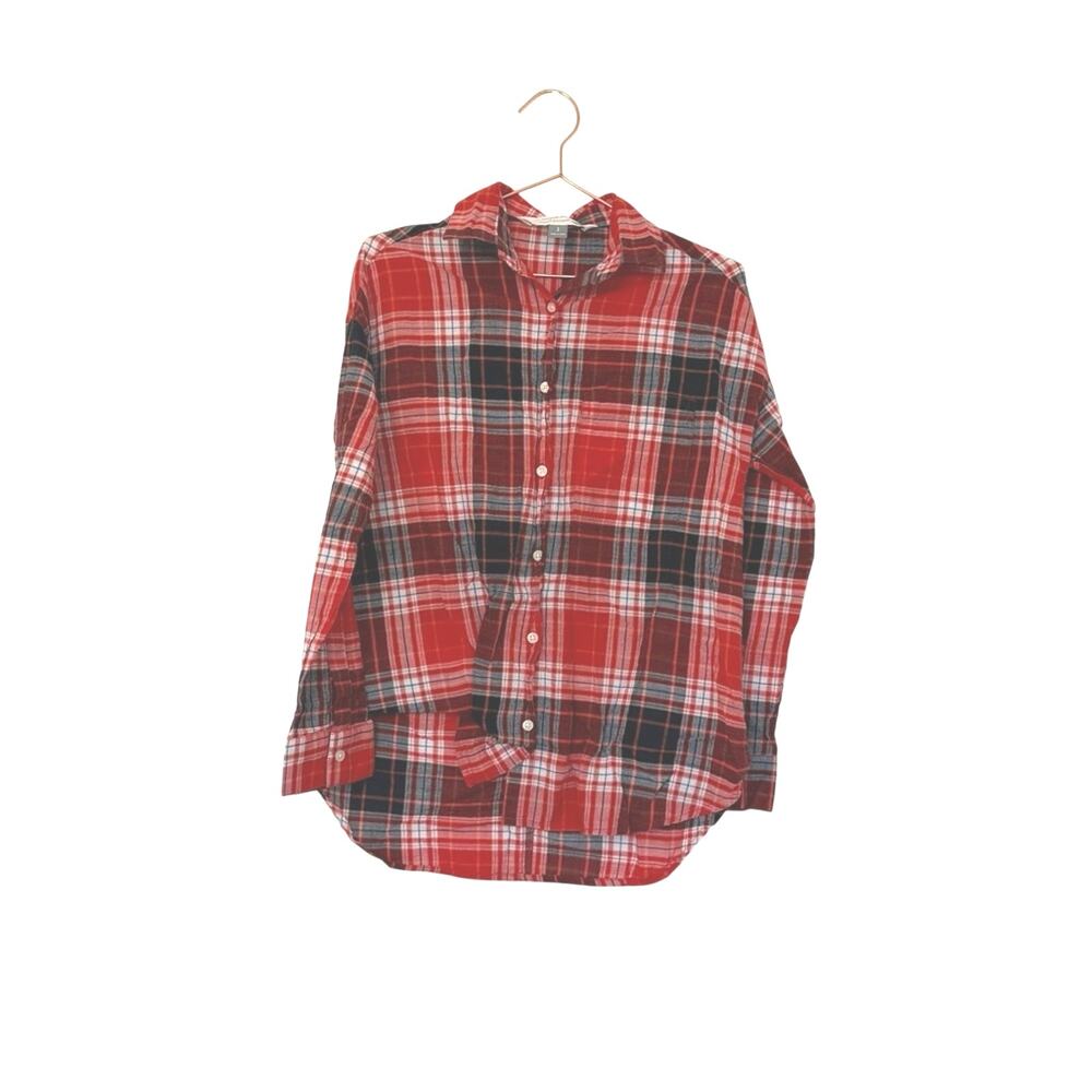 Old Navy Checkered the boyfriend Shirt size small